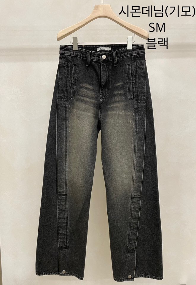 LAKE-A韓國直郵㊣女裝新品熱賣真品人氣休閑時尚推薦牛仔褲Lake side牛仔褲圖色2