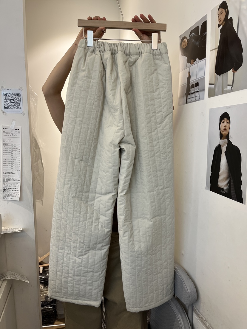 OUVIR東大門㊣代購女裝新款25秋冬推薦時尚職業休閑褲條紋棉O.V.R/OUVIR休閑褲