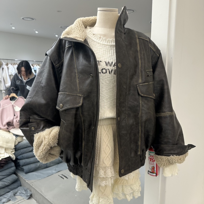 VAULT韓國直郵㊣女士新款真品休閑時尚熱賣職業人氣推薦夾克VAULT夾克圖色2棕色