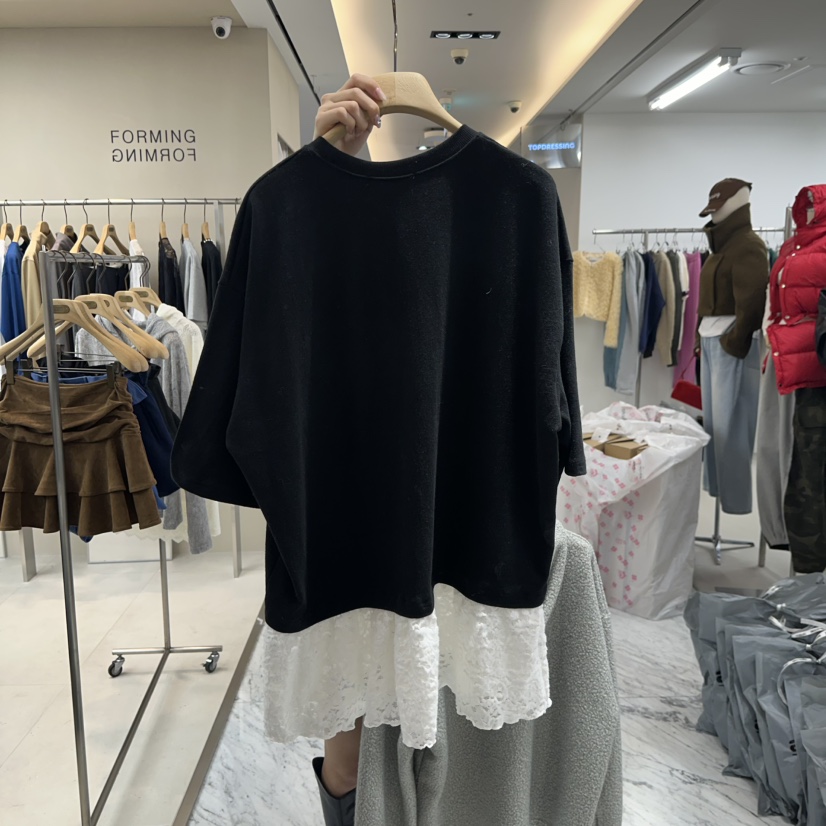 FORMING-P韓國直郵㊣女裝新品熱賣時尚職業推薦25秋冬休閑T恤FORMING-PT恤