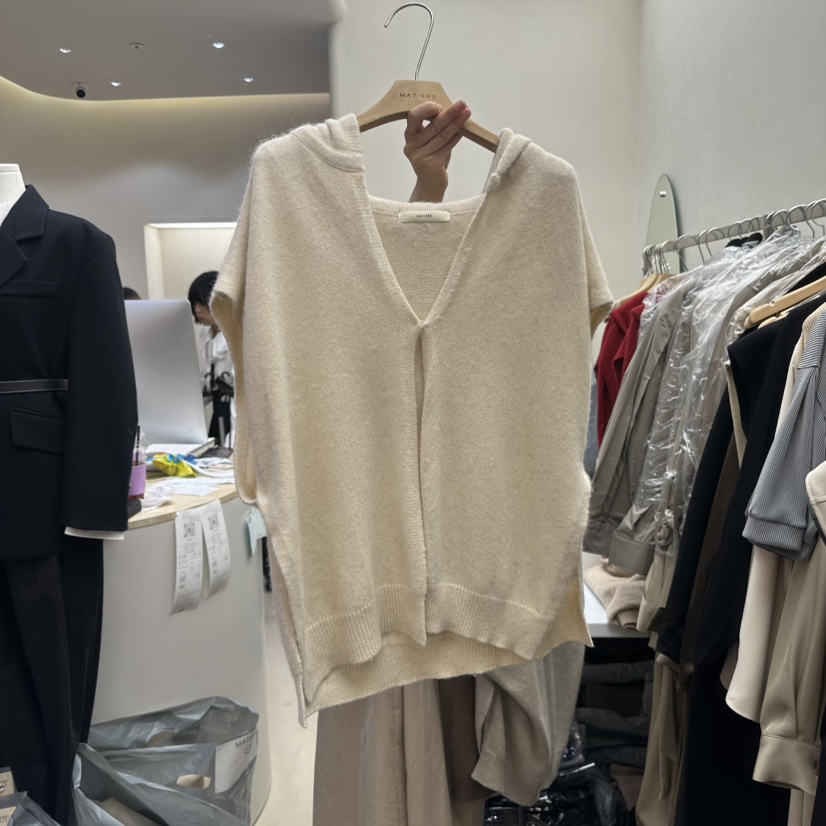 MATIERE韓國直郵㊣女士新品熱賣時尚25秋冬真品推薦針織衫浣熊MATIERE針織衫圖色1