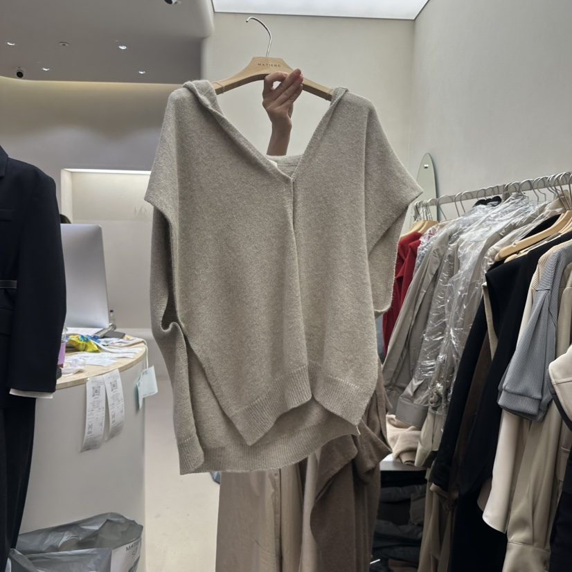 MATIERE韓國直郵㊣女士新品熱賣時尚25秋冬真品推薦針織衫浣熊MATIERE針織衫圖色3