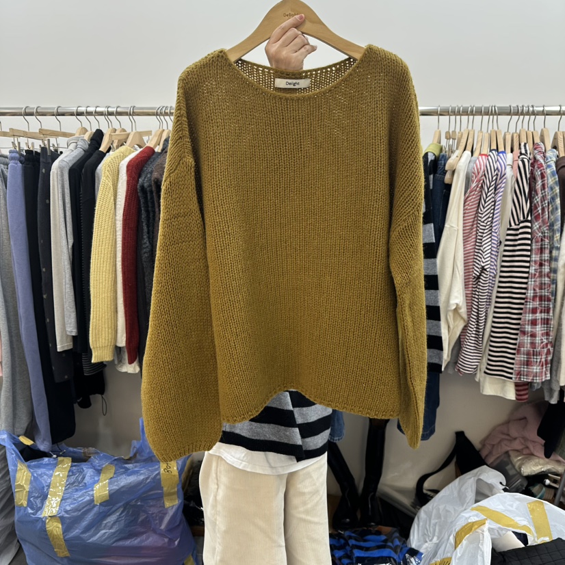 DELIGHT-L東大門㊣直郵女士新款25秋冬休閑針織衫羊毛柔軟DELIGHT-L針織衫圖色3