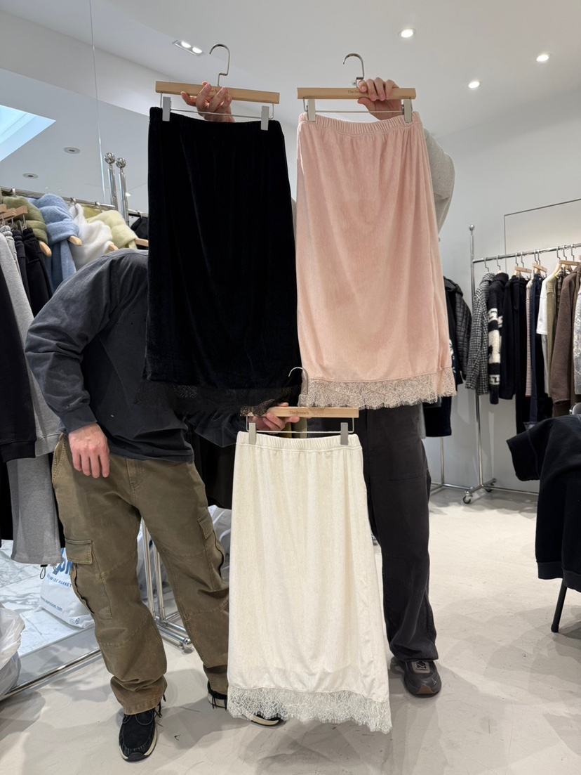 THE BRUNCH東大門㊣代購女士新款休閑職業半身裙中短裙蕾絲THE BRUNCH半身裙/中短裙