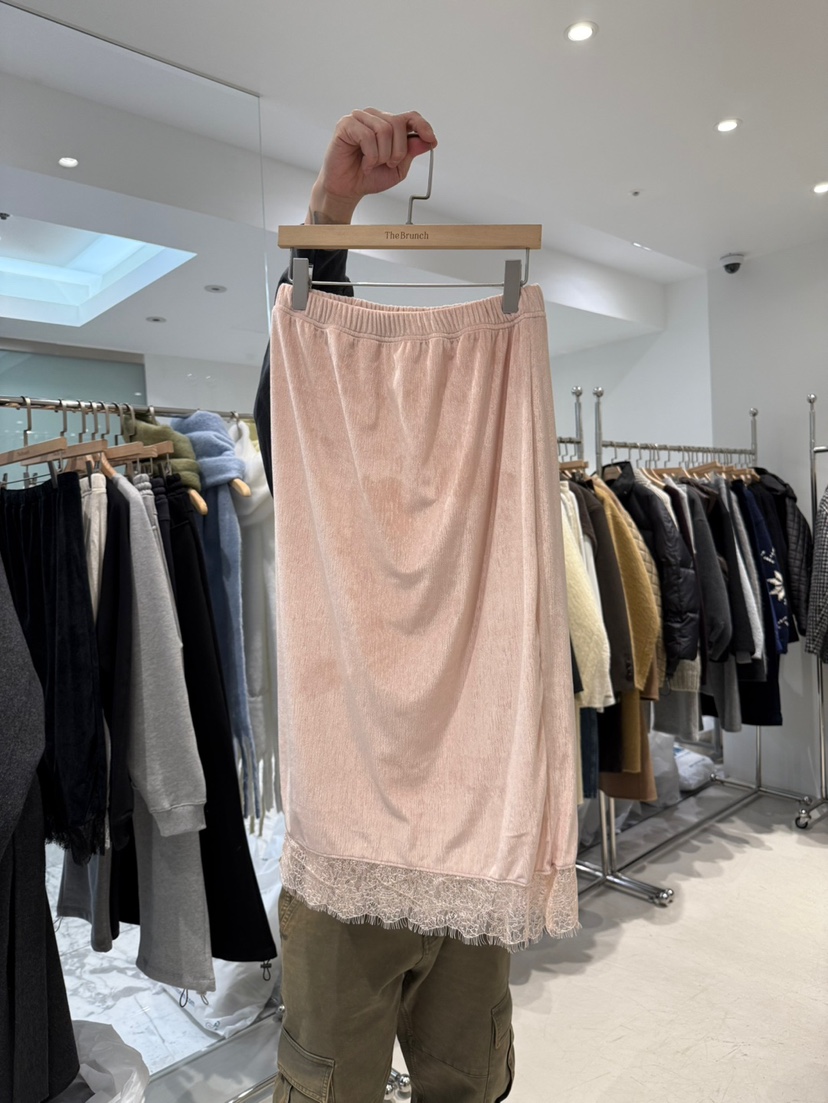 THE BRUNCH東大門㊣代購女士新款休閑職業半身裙中短裙蕾絲THE BRUNCH半身裙/中短裙圖色2