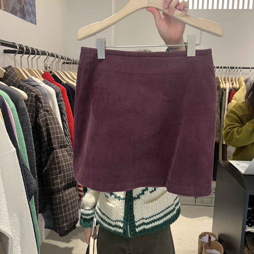 PLATE韓國代購㊣女裝新款推薦25秋冬時尚人氣休閑半身裙中短裙PLATE半身裙/中短裙圖色1