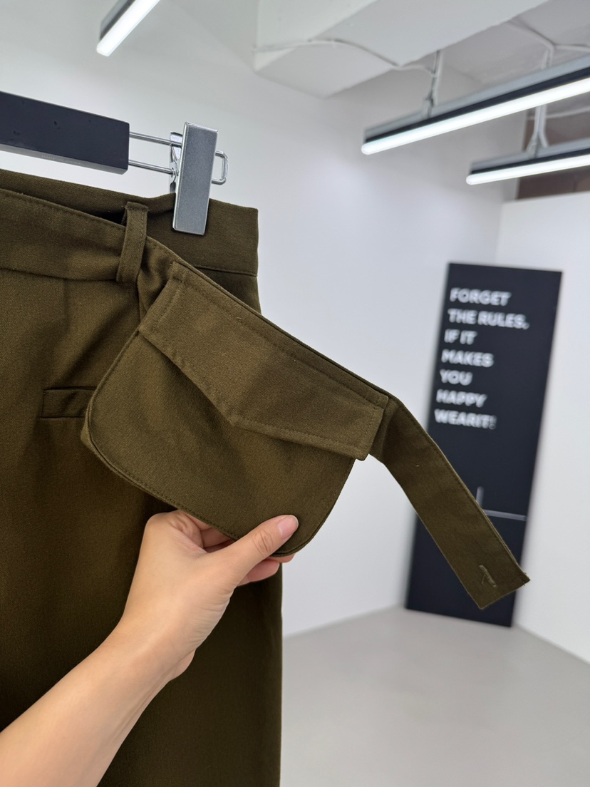 RED-A韓國代購㊣女士新品推薦職業人氣真品時尚休閑褲口袋RED-A休閑褲