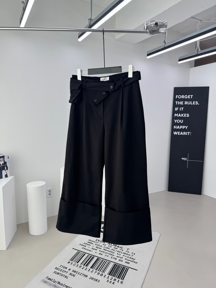 RED-A韓國代購㊣女士新品推薦職業人氣真品時尚休閑褲口袋RED-A休閑褲圖色2