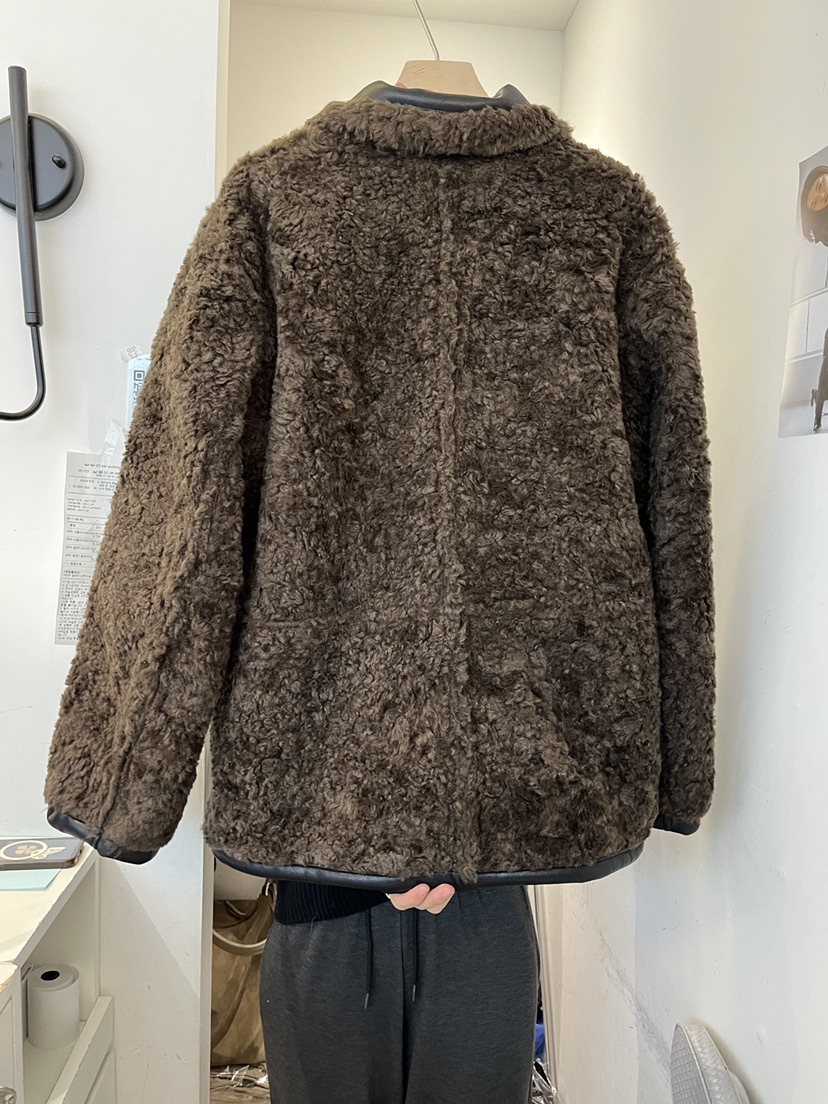 OUVIR韓國直郵㊣女裝新款熱賣時尚推薦真品夾克兩面可穿皮革O.V.R/OUVIR夾克