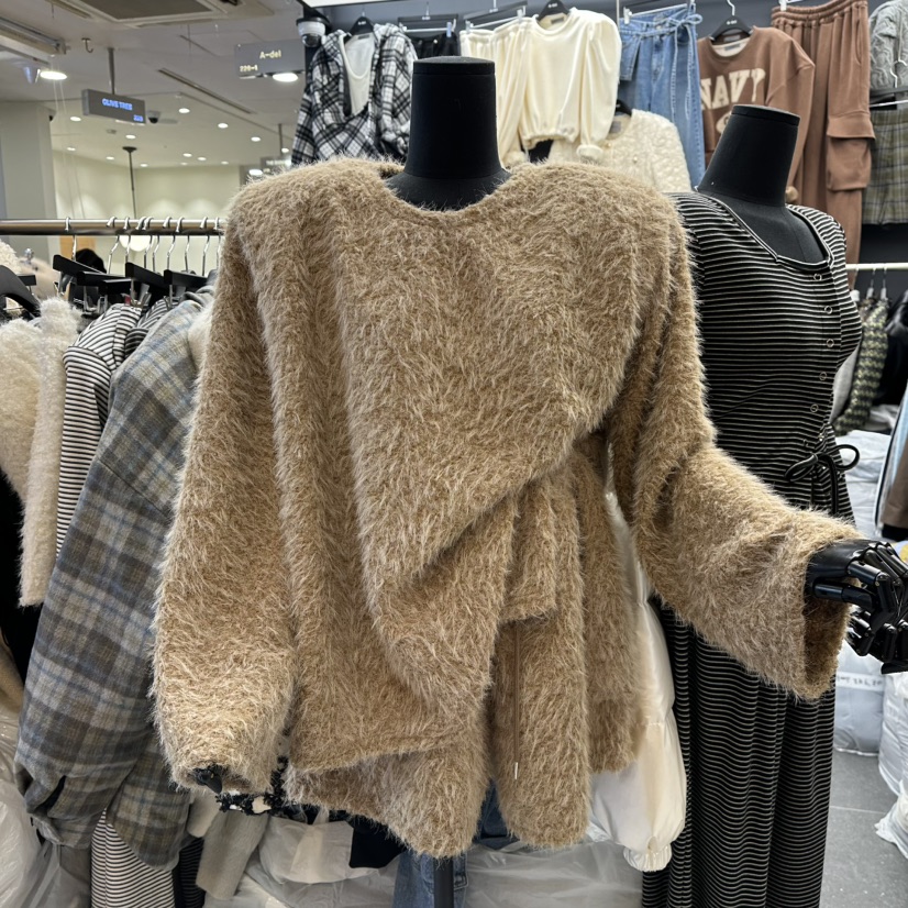 A-DEL韓國代購㊣女士新款職業時尚真品25秋冬熱賣休閑針織衫A-DEL針織衫圖色1