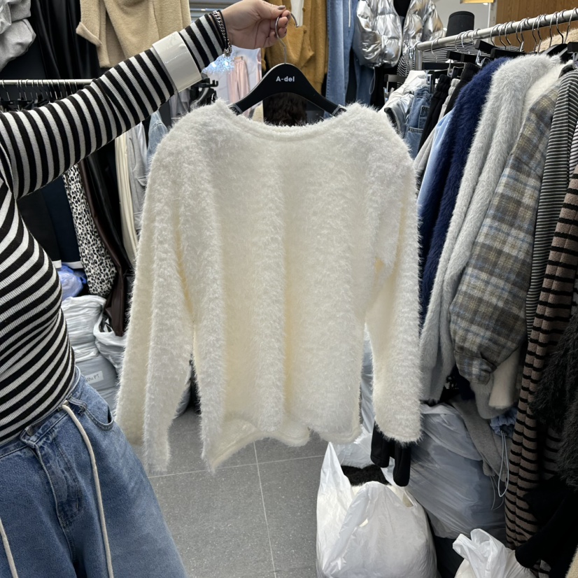 A-DEL韓國代購㊣女士新款職業時尚真品25秋冬熱賣休閑針織衫A-DEL針織衫圖色2