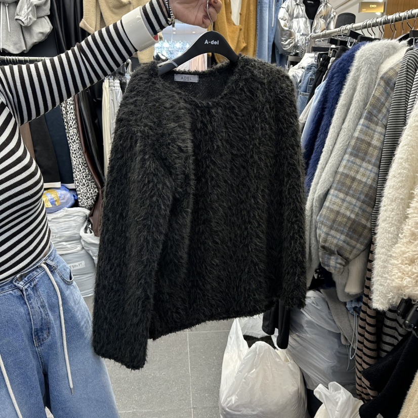 A-DEL韓國代購㊣女士新款職業時尚真品25秋冬熱賣休閑針織衫A-DEL針織衫圖色3