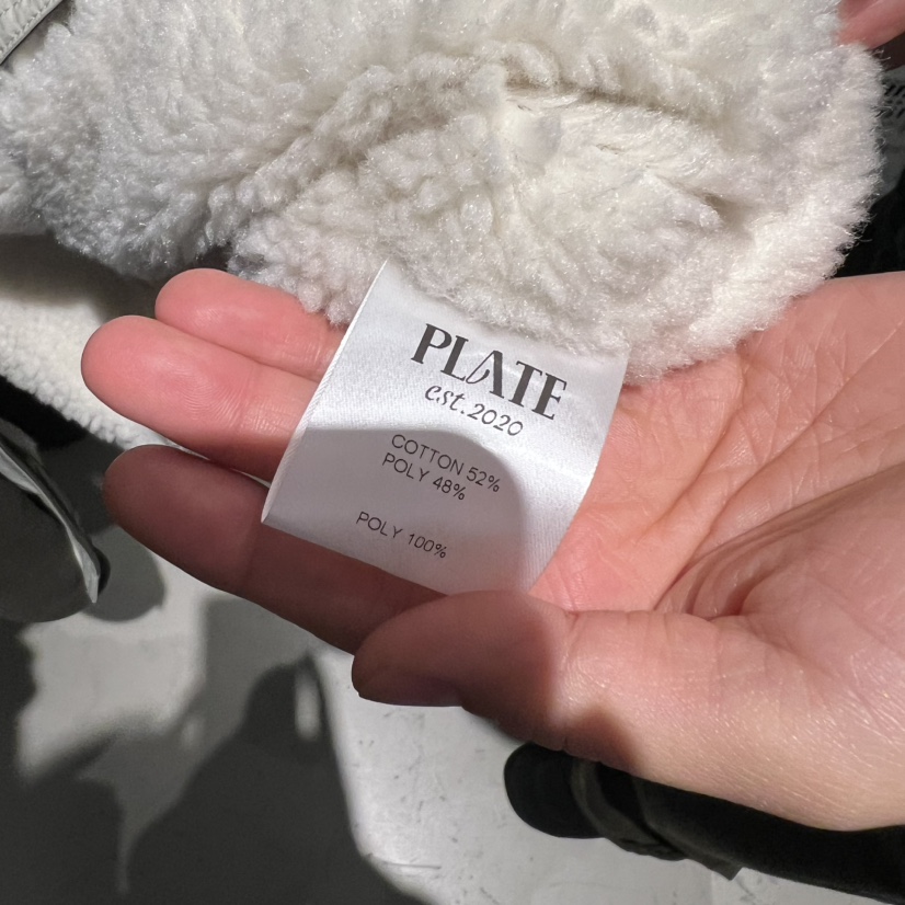 PLATE東大門㊣直郵女裝新品25秋冬真品職業時尚人氣夾克羊毛PLATE夾克