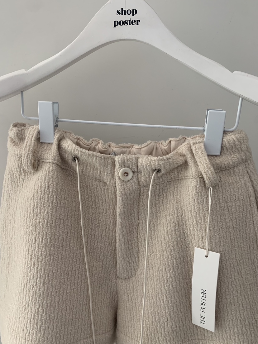 SHOP POSTER東大門㊣實拍女士新品推薦時尚熱賣真品短褲羊毛SHOP_POSTER短褲