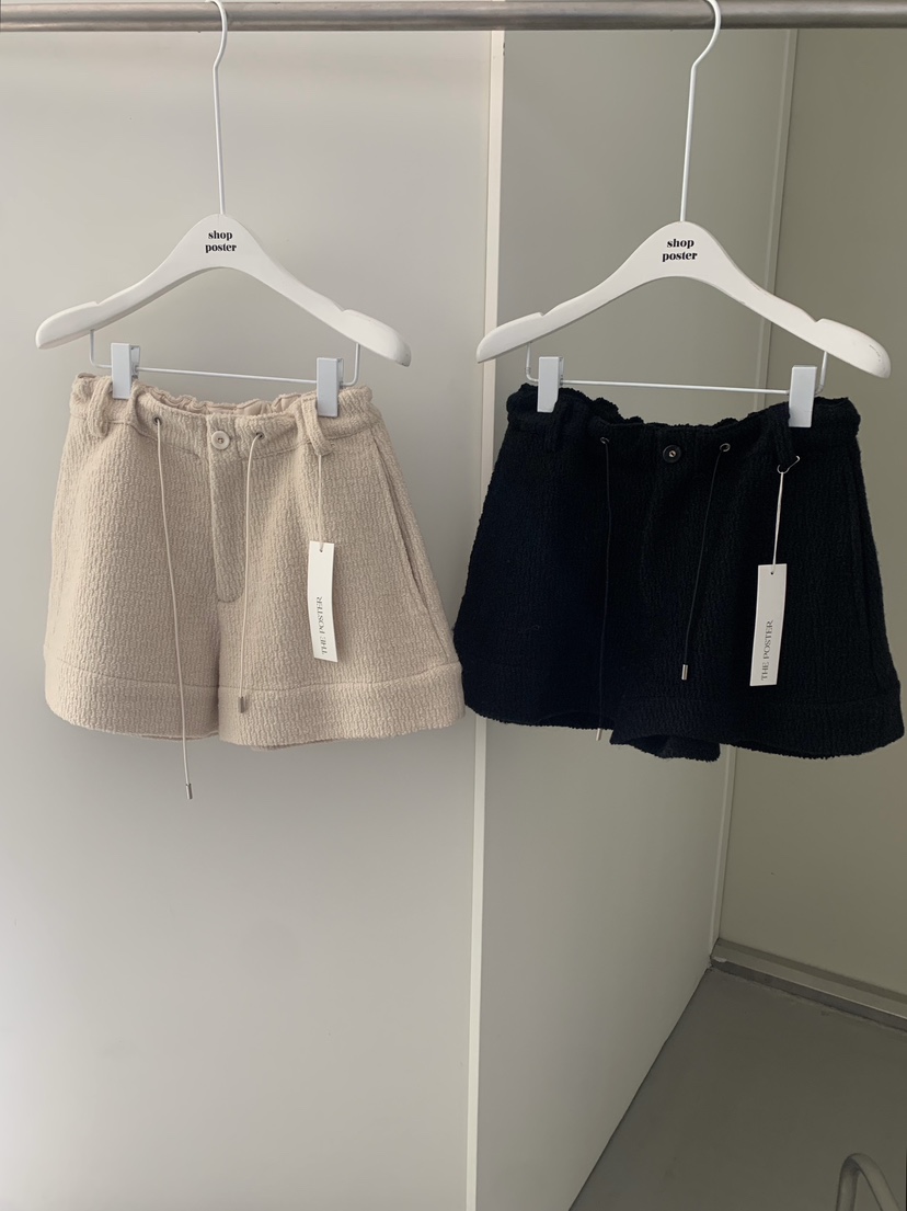 SHOP POSTER東大門㊣實拍女士新品推薦時尚熱賣真品短褲羊毛SHOP_POSTER短褲