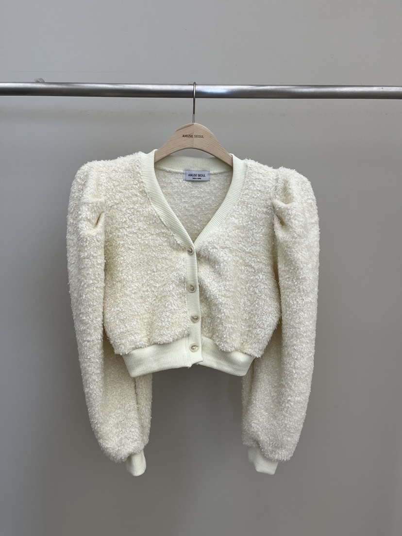 AMUSE SEOUL東大門㊣代購女裝新款休閑職業人氣針織衫開衫AMUSE SEOUL針織衫圖色1