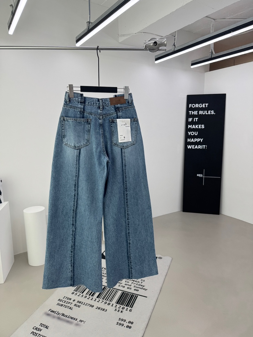 RED-A韓國代購㊣女士新品推薦時尚休閑真品25秋冬熱賣牛仔褲RED-A牛仔褲