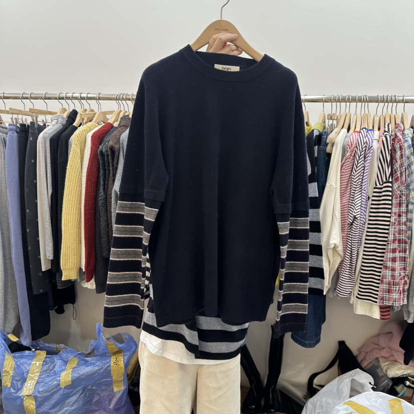 DELIGHT-L東大門㊣代購女裝新品真品推薦職業休閑時尚針織衫DELIGHT-L針織衫圖色1