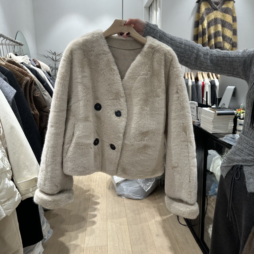 DDAY韓國直郵㊣女士新款真品推薦25秋冬休閑熱賣職業短款大衣DDAY短款大衣圖色1