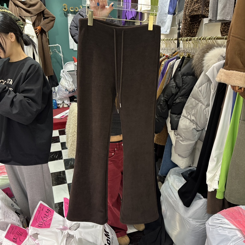 3COLOR東大門㊣實拍女裝新款推薦休閑褲Three color休閑褲圖色2棕色