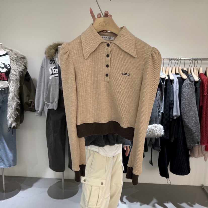 VAULT東大門㊣代購女士新品時尚熱賣休閑職業真品推薦針織衫VAULT針織衫圖色1