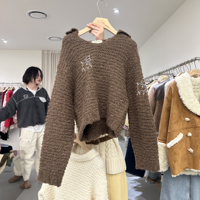 VAULT東大門㊣直郵女士新款休閑熱賣真品25秋冬時尚人氣毛衣VAULT毛衣圖色2