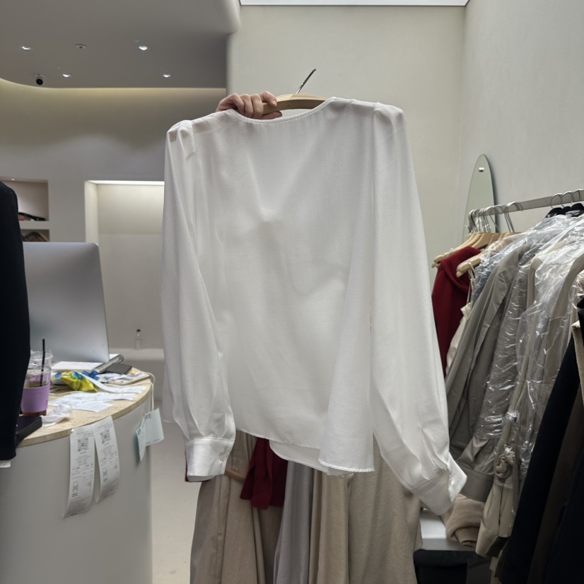 MATIERE東大門㊣直郵女士新品人氣職業休閑時尚25秋冬襯衫蕾絲衫MATIERE襯衫/蕾絲衫