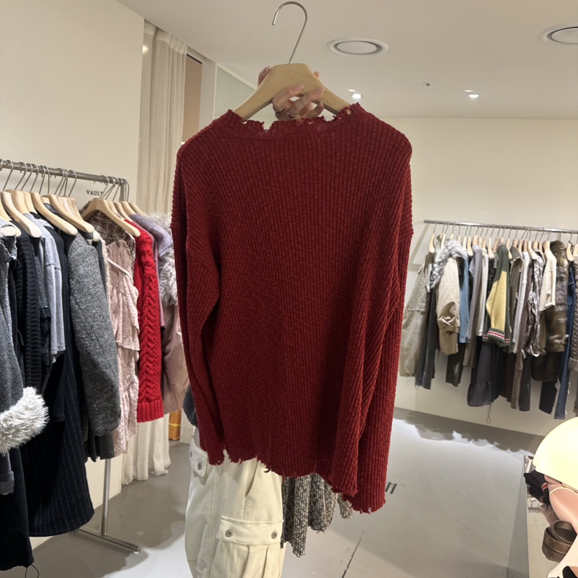 VAULT韓國直郵㊣女裝新款時尚職業真品推薦25秋冬人氣針織衫VAULT針織衫
