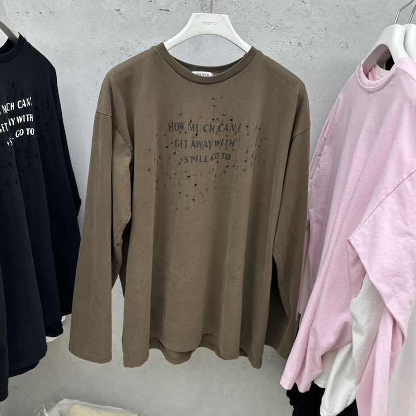 SIXTEEN韓國代購㊣女裝新品25秋冬人氣時尚真品職業長袖T恤SIXTEEN長袖T恤圖色3