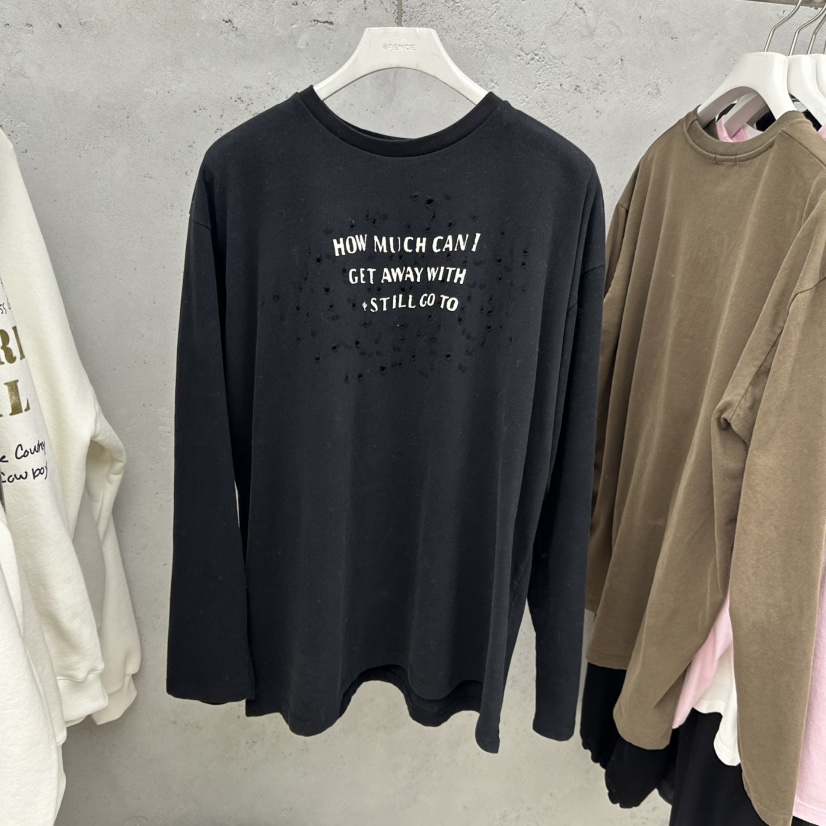 SIXTEEN韓國代購㊣女裝新品25秋冬人氣時尚真品職業長袖T恤SIXTEEN長袖T恤圖色4