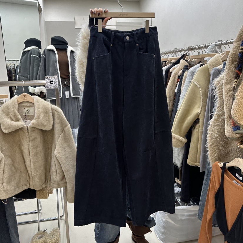 ASCEND東大門㊣直郵女士新款職業熱賣休閑時尚推薦休閑褲抓絨ASCEND休閑褲圖色2