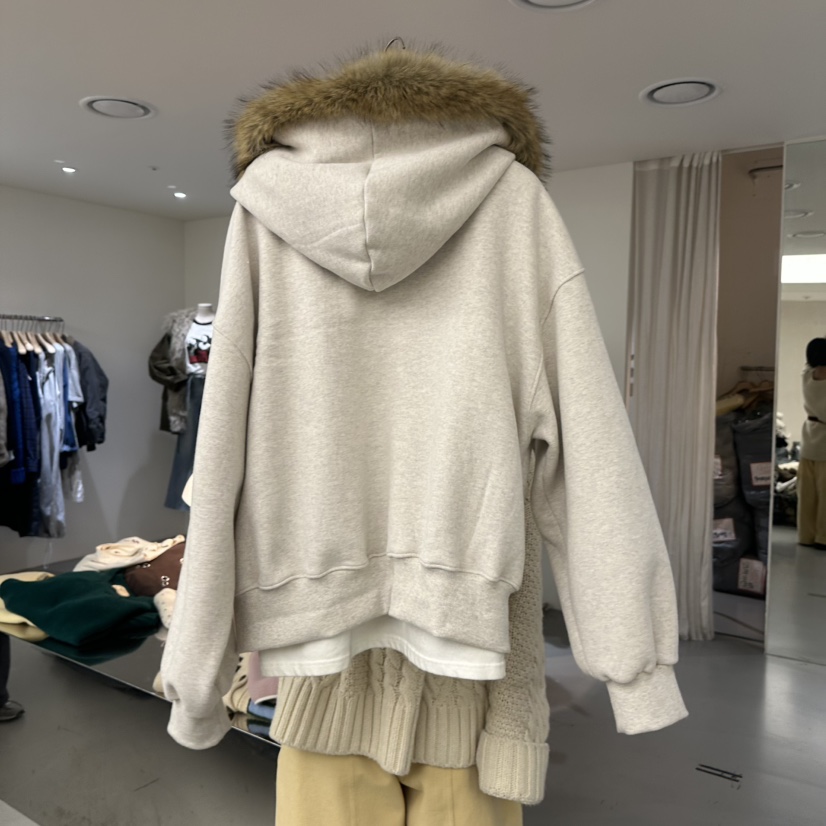 VAULT東大門㊣實拍女士新款推薦真品25秋冬夾克毛皮加絨兜帽VAULT夾克