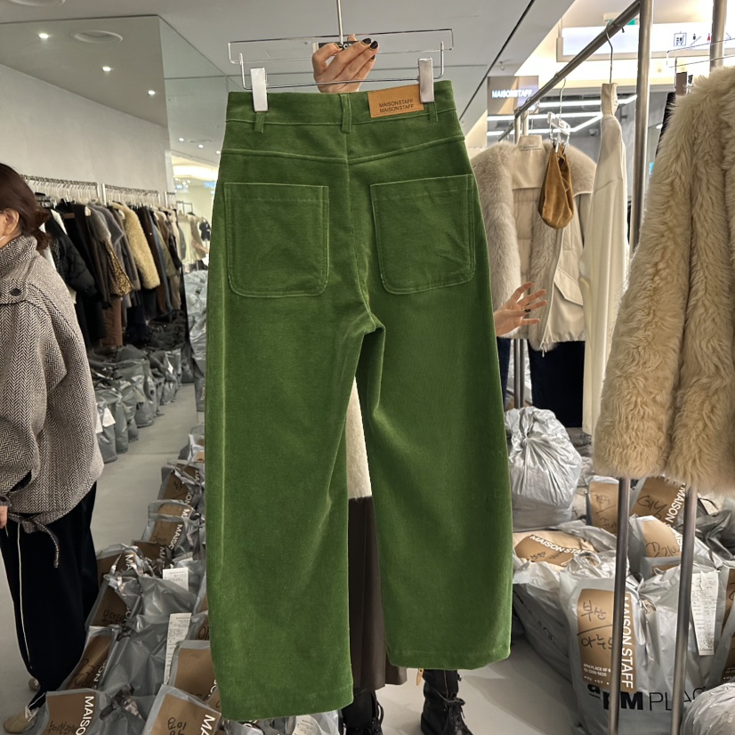 DOUBLE STANDARD/LE SMOKING/MAISONSTAFF韓國直郵㊣女士新品休閑休閑褲MAISONSTAFF休閑褲