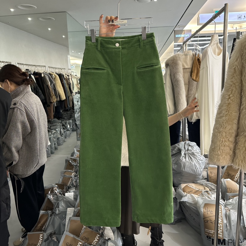 DOUBLE STANDARD/LE SMOKING/MAISONSTAFF韓國直郵㊣女士新品休閑休閑褲MAISONSTAFF休閑褲圖色1