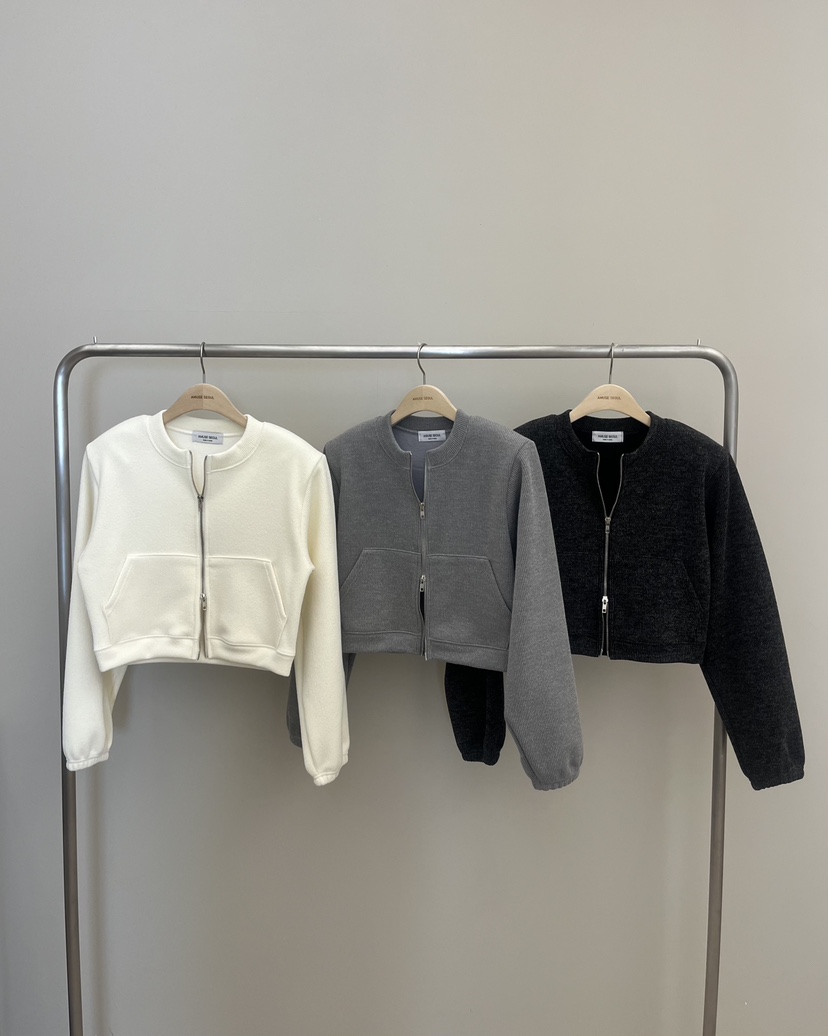 AMUSE SEOUL韓國代購㊣女裝新品人氣25秋冬職業真品衛衣拉鏈AMUSE SEOUL衛衣