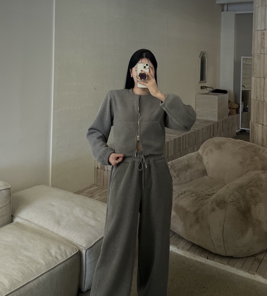 AMUSE SEOUL韓國代購㊣女裝新品人氣25秋冬職業真品衛衣拉鏈AMUSE SEOUL衛衣