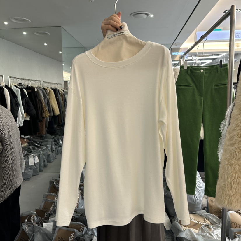 DOUBLE STANDARD/LE SMOKING/MAISONSTAFF東大門㊣直郵女士新品時尚長袖T恤MAISONSTAFF長袖T恤圖色1