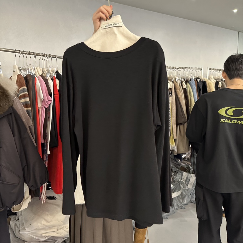 DOUBLE STANDARD/LE SMOKING/MAISONSTAFF東大門㊣直郵女士新品時尚長袖T恤MAISONSTAFF長袖T恤圖色2