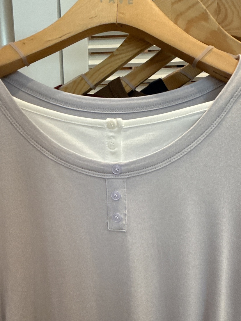 FAVE-L韓國代購㊣女裝新品25秋冬休閑推薦時尚長袖T恤假兩件FAVE-L長袖T恤