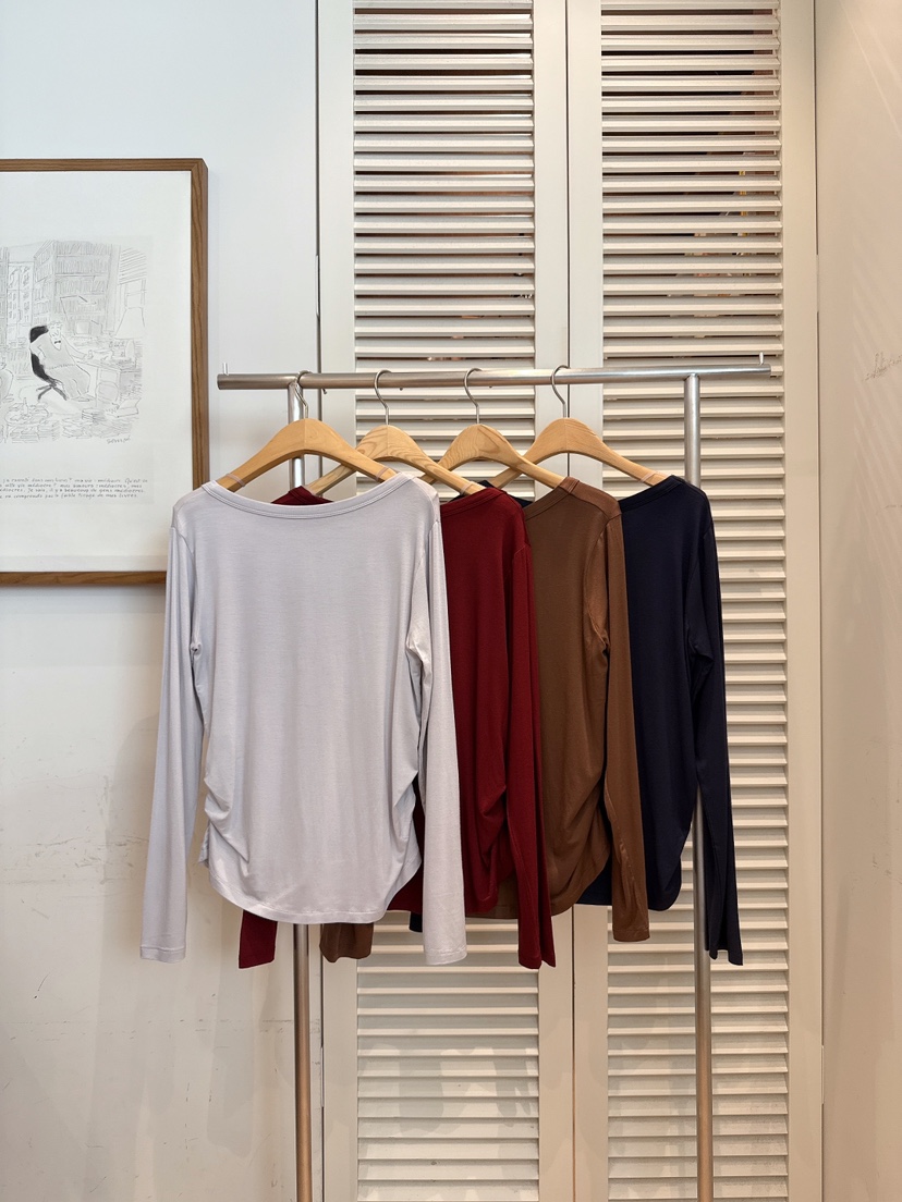 FAVE-L韓國代購㊣女裝新品25秋冬休閑推薦時尚長袖T恤假兩件FAVE-L長袖T恤