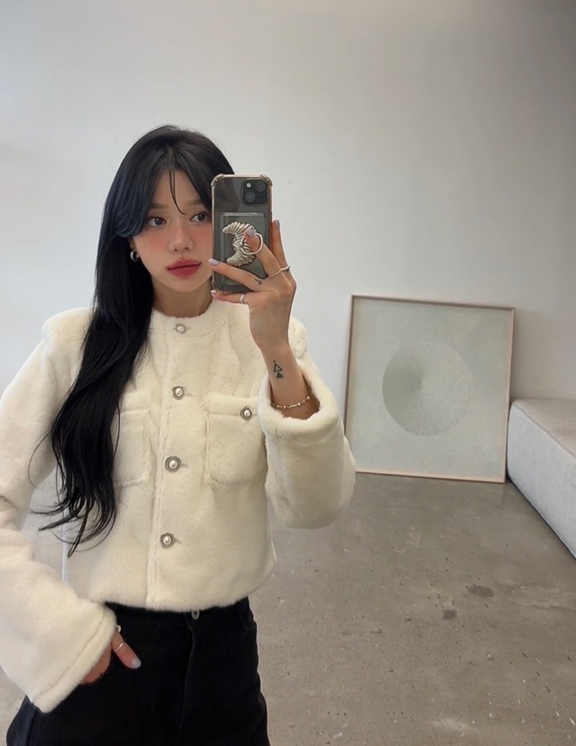 AMUSE SEOUL東大門㊣直郵女士新款熱賣真品25秋冬休閑夾克AMUSE SEOUL夾克