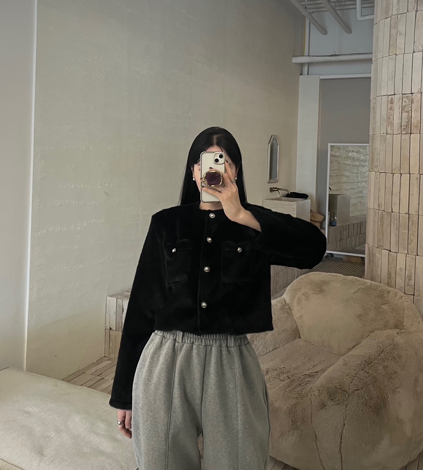 AMUSE SEOUL東大門㊣直郵女士新款熱賣真品25秋冬休閑夾克AMUSE SEOUL夾克