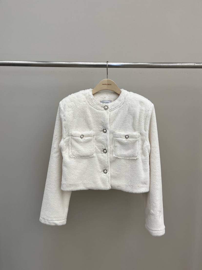 AMUSE SEOUL東大門㊣直郵女士新款熱賣真品25秋冬休閑夾克AMUSE SEOUL夾克圖色1