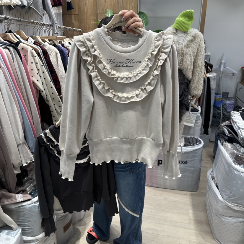 MARI CO東大門㊣代購女士新款時尚25秋冬推薦休閑衛衣加絨MARI CO衛衣圖色1