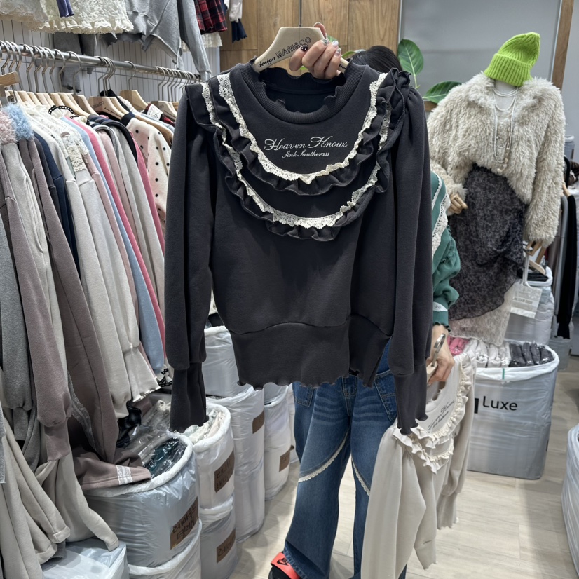 MARI CO東大門㊣代購女士新款時尚25秋冬推薦休閑衛衣加絨MARI CO衛衣圖色3