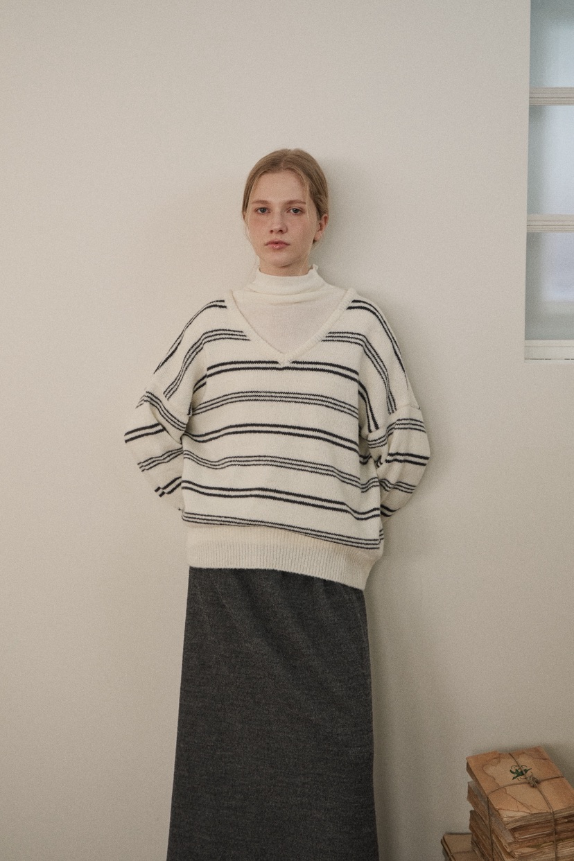 B_GARDER東大門㊣實拍女士新品時尚真品熱賣休閑25秋冬針織衫V領B.GARDER針織衫