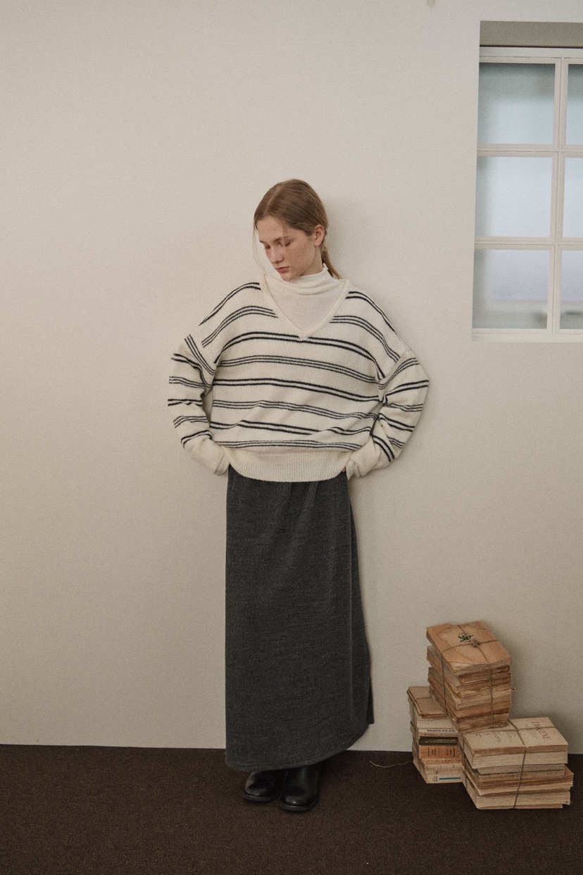 B_GARDER東大門㊣實拍女士新品時尚真品熱賣休閑25秋冬針織衫V領B.GARDER針織衫