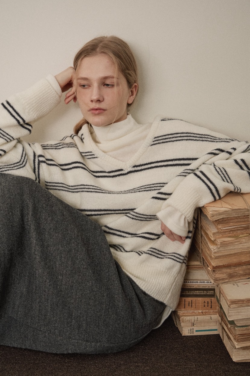 B_GARDER東大門㊣實拍女士新品時尚真品熱賣休閑25秋冬針織衫V領B.GARDER針織衫