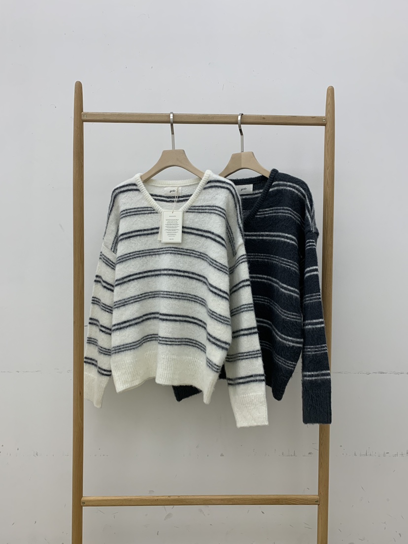 B_GARDER東大門㊣實拍女士新品時尚真品熱賣休閑25秋冬針織衫V領B.GARDER針織衫