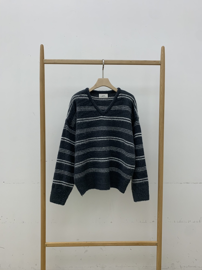 B_GARDER東大門㊣實拍女士新品時尚真品熱賣休閑25秋冬針織衫V領B.GARDER針織衫圖色2